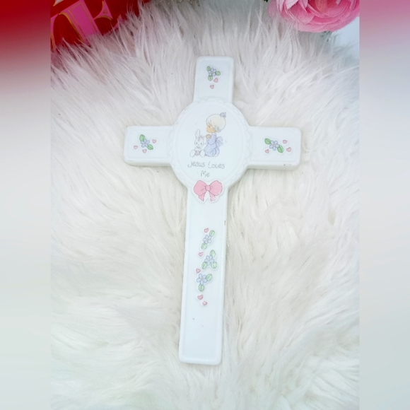 Precious Moments | Wall Decor | Precious Moments Ceramic Cross Wall ...